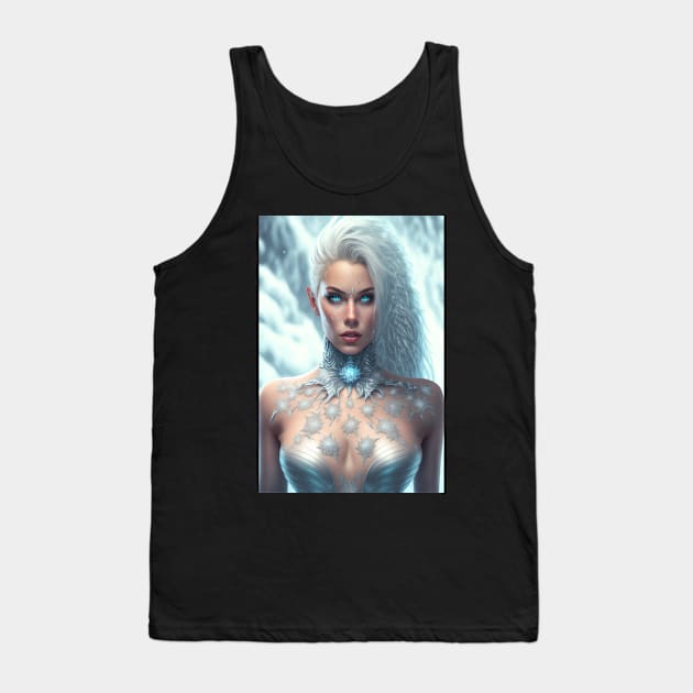 Frozen Lady of the North Tank Top by AICreateWorlds